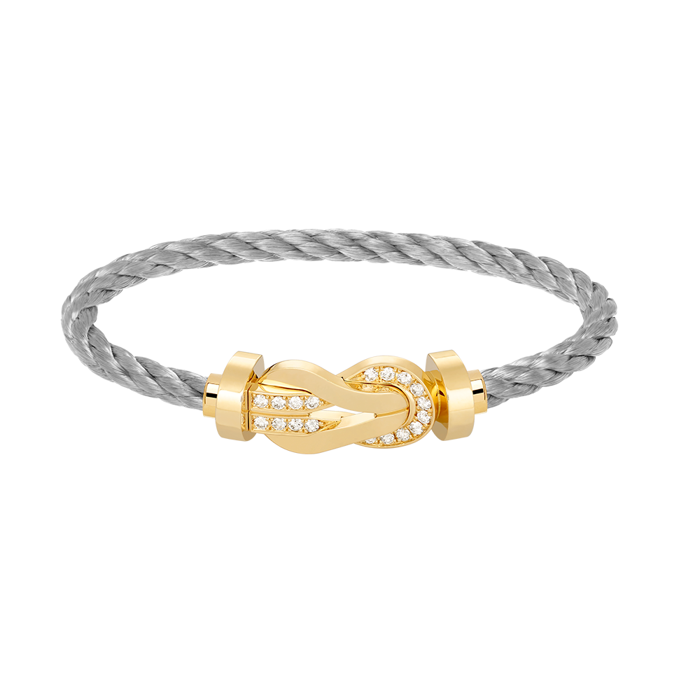 [Regalia jewelry]CHANCE LARGE 8 FIGURE BUCKLE HALF DIAMOND BRACELET GOLD