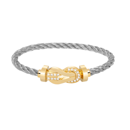 [Regalia jewelry]CHANCE LARGE 8 FIGURE BUCKLE HALF DIAMOND BRACELET GOLD