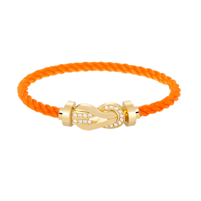 [Regalia jewelry]CHANCE LARGE 8 FIGURE BUCKLE HALF DIAMOND BRACELET GOLD