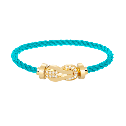 [Regalia jewelry]CHANCE LARGE 8 FIGURE BUCKLE HALF DIAMOND BRACELET GOLD