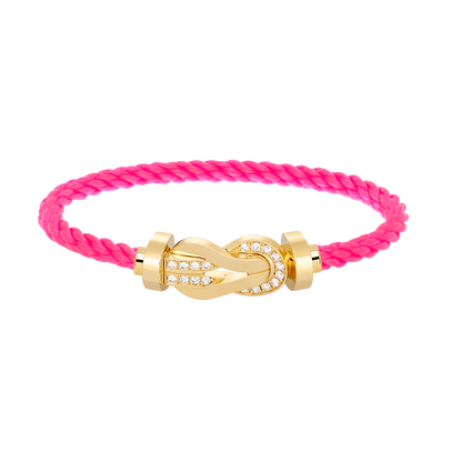 [Regalia jewelry]CHANCE LARGE 8 FIGURE BUCKLE HALF DIAMOND BRACELET GOLD