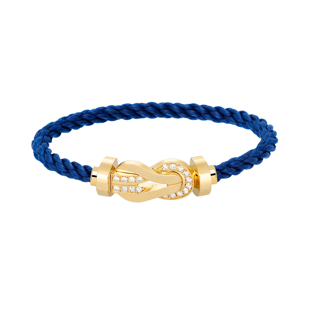 [Regalia jewelry]CHANCE LARGE 8 FIGURE BUCKLE HALF DIAMOND BRACELET GOLD