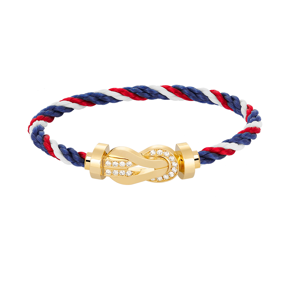 [Regalia jewelry]CHANCE LARGE 8 FIGURE BUCKLE HALF DIAMOND BRACELET GOLD