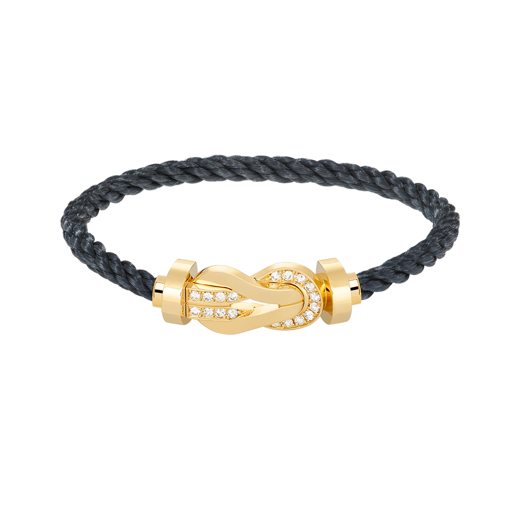 [Regalia jewelry]CHANCE LARGE 8 FIGURE BUCKLE HALF DIAMOND BRACELET GOLD