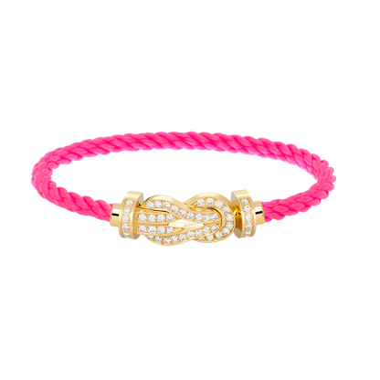 [Regalia jewelry]CHANCE LARGE 8 FIGURE BUCKLE FULLDIAMOND BRACELET GOLD