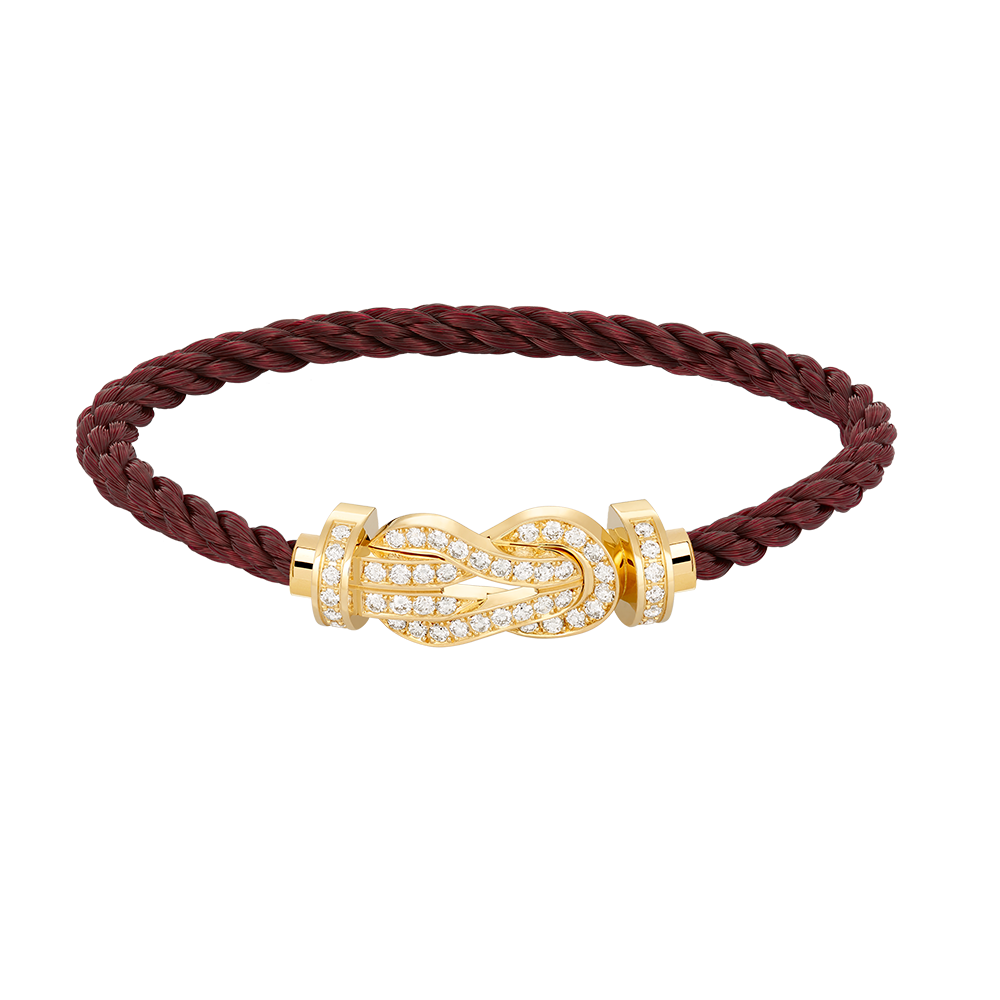 [Regalia jewelry]CHANCE LARGE 8 FIGURE BUCKLE FULLDIAMOND BRACELET GOLD