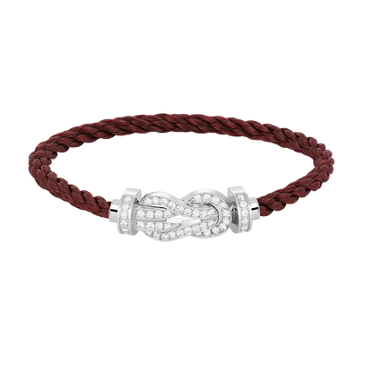 [Regalia jewelry]CHANCE LARGE 8 FIGURE BUCKLE FULL DIAMOND BRACELET SILVER