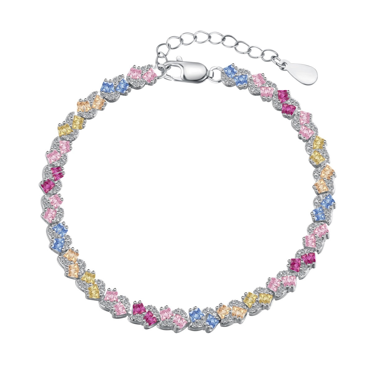 [Regalia jewelry]Ornate Colorful Flower Shape Party Bracelet