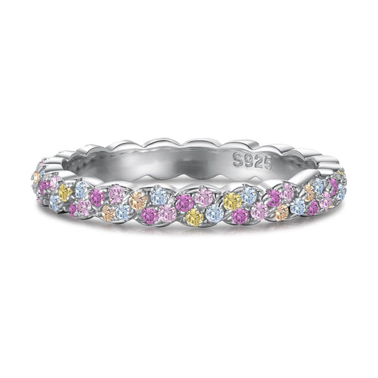 [Regalia jewelry]Dainty Ebullient Round Cut Daily Ring