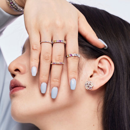 [Regalia jewelry]Delicate Vibrant Emerald Cut Daily Ring