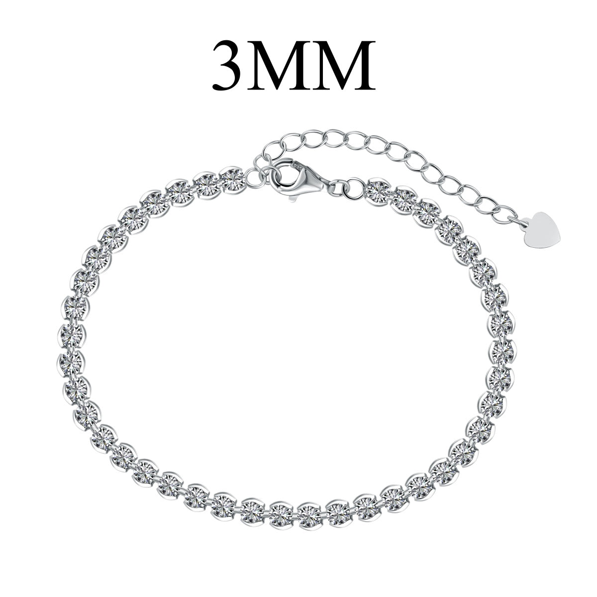 [Regalia jewelry]Ornate  Sparkling Round Cut Daily Bracelet