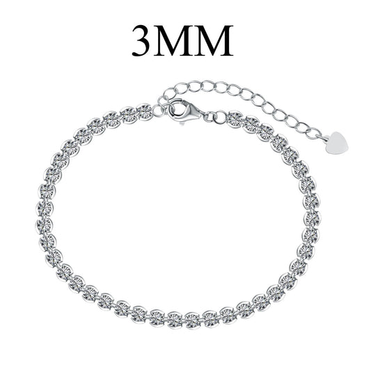 [Regalia jewelry]Ornate  Sparkling Round Cut Daily Bracelet