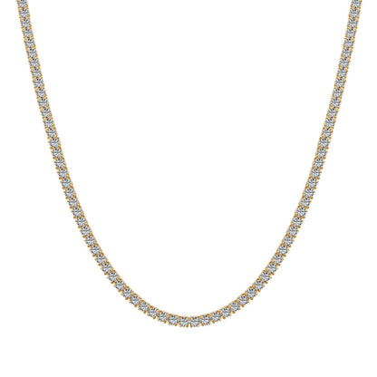 [Regalia jewelry]Delicate Round Shape Tennis Necklace