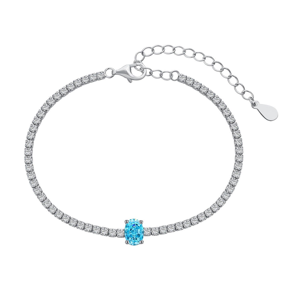 [Regalia jewelry]0.75 Carat Exquisite Oval Cut Daily Bracelet