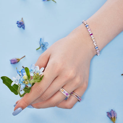 [Regalia jewelry]Radiant Water Drop Shape Daily Bracelet