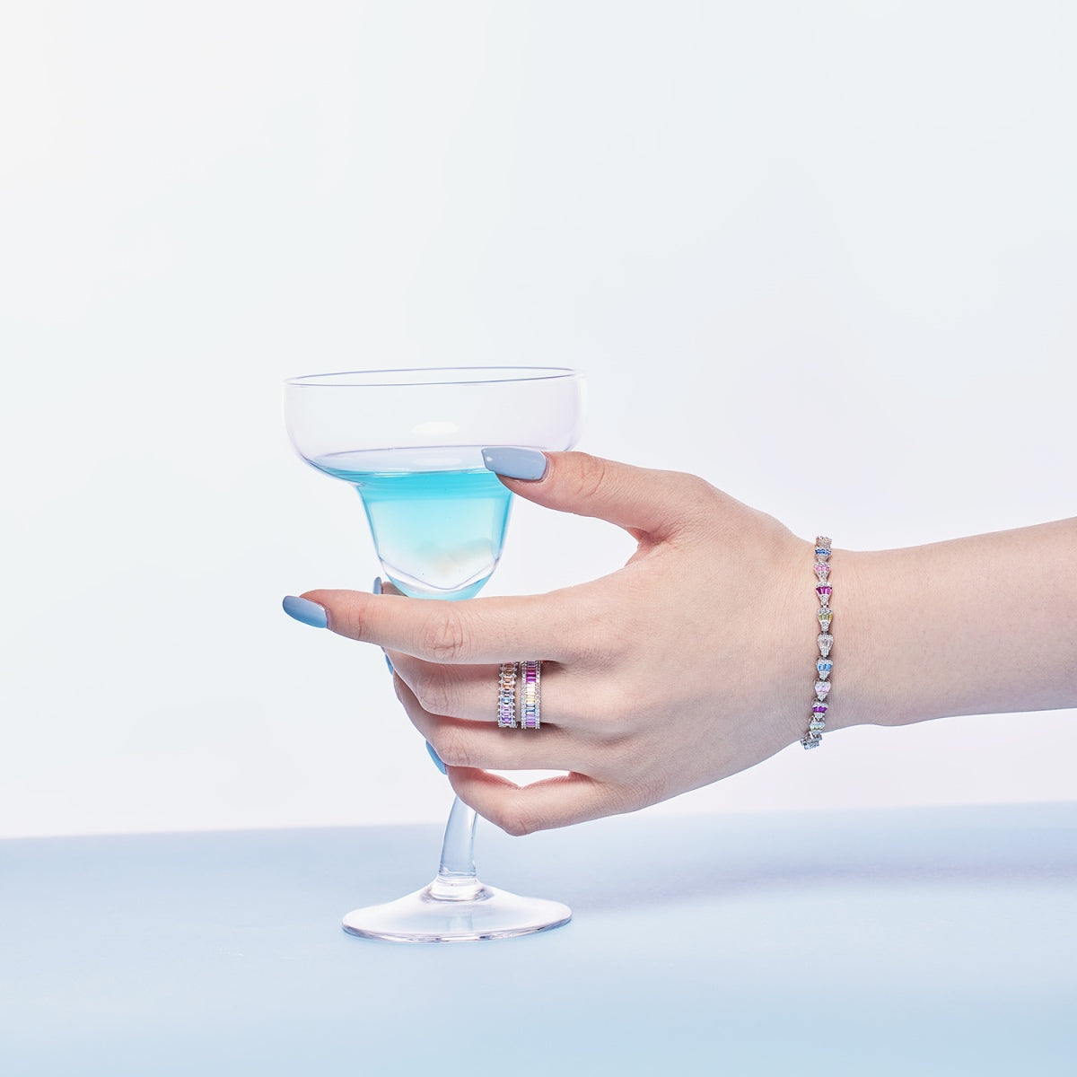 [Regalia jewelry]Radiant Water Drop Shape Daily Bracelet