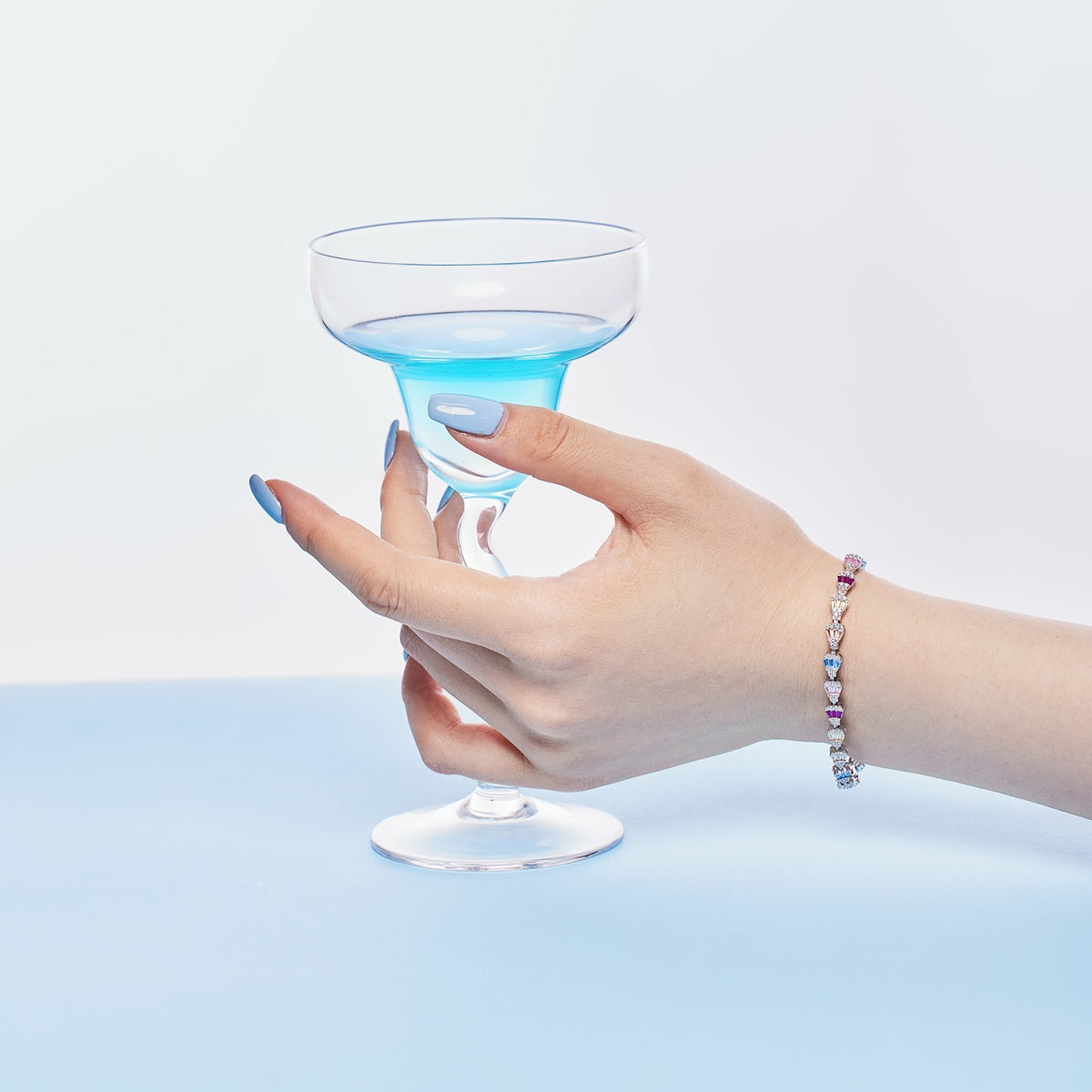 [Regalia jewelry]Radiant Water Drop Shape Daily Bracelet