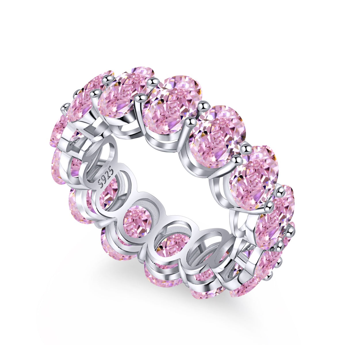 [Regalia jewelry]Dainty Elongated Cushion Cut Tennis Ring