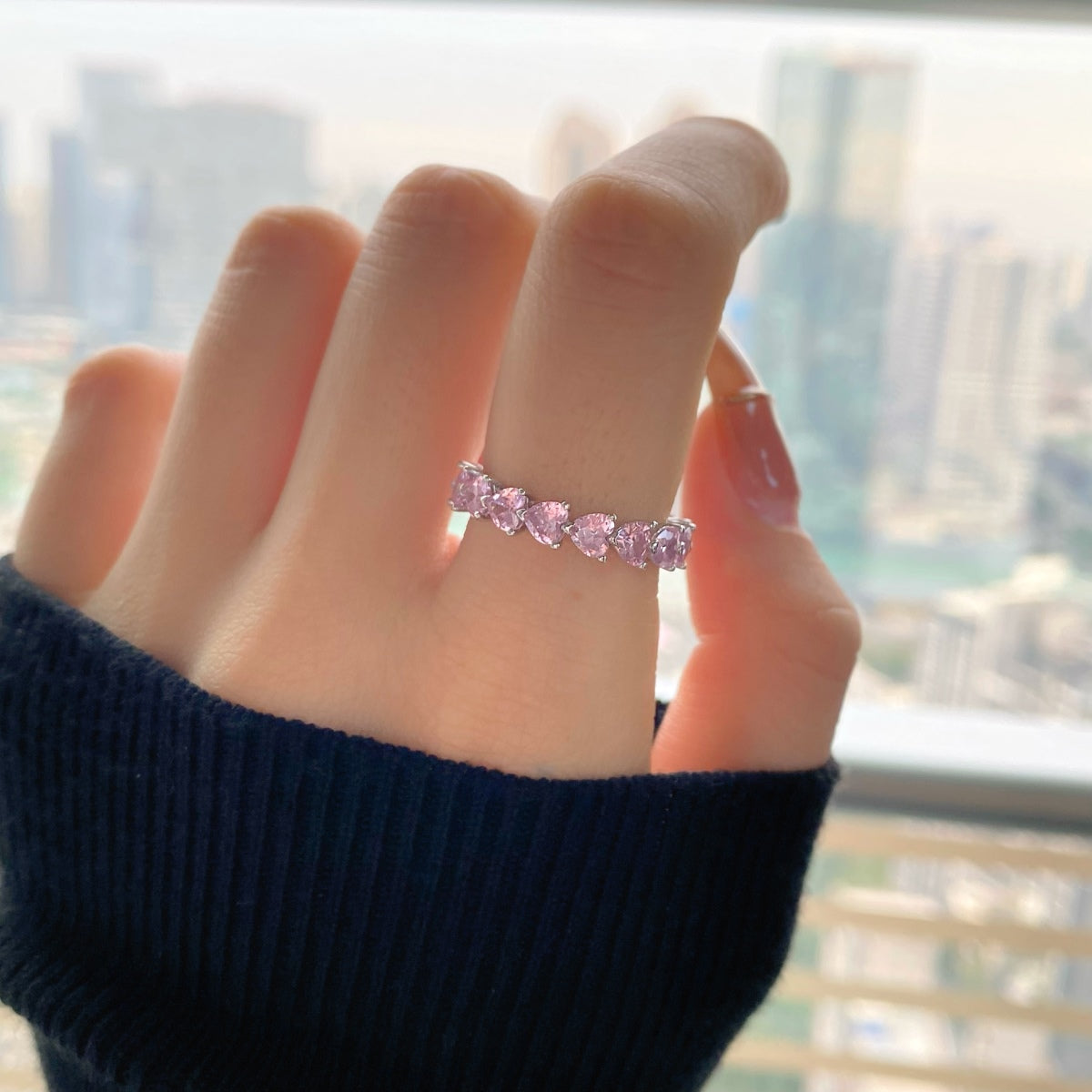 [Regalia jewelry]0.25 Carat Radiant Romance Heart Cut Lover Ring