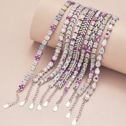 [Regalia jewelry]Dainty Radiant Emerald Cut Daily Bracelet