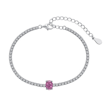 [Regalia jewelry]0.75 Carat Exquisite Oval Cut Daily Bracelet