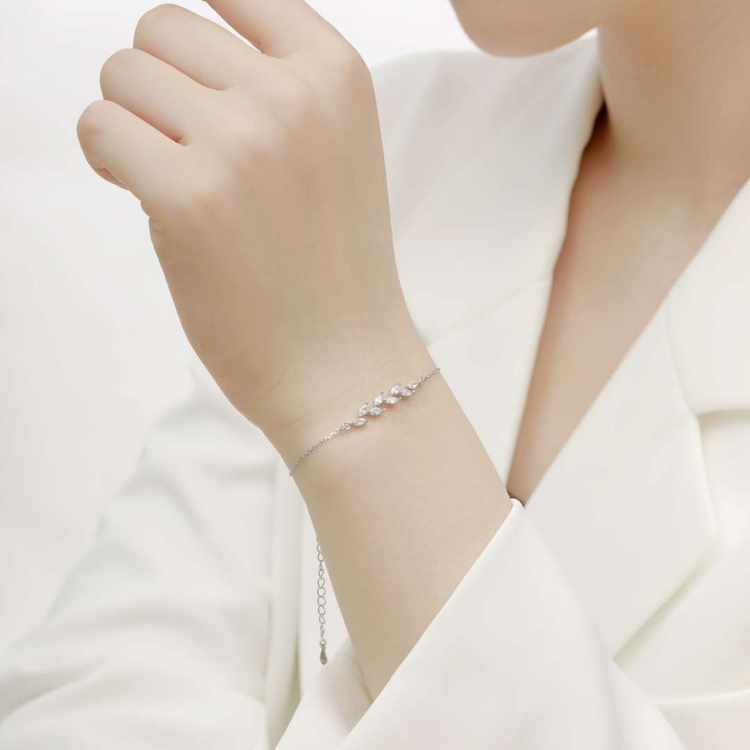 [Regalia jewelry]Elegant Wheat Leaves Shape Bracelet