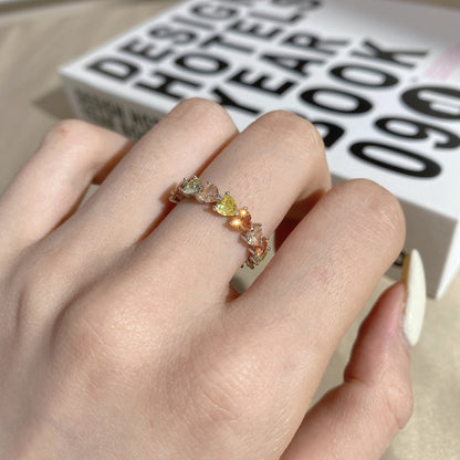 [Regalia jewelry]0.25 Carat Radiant Romance Heart Cut Lover Ring
