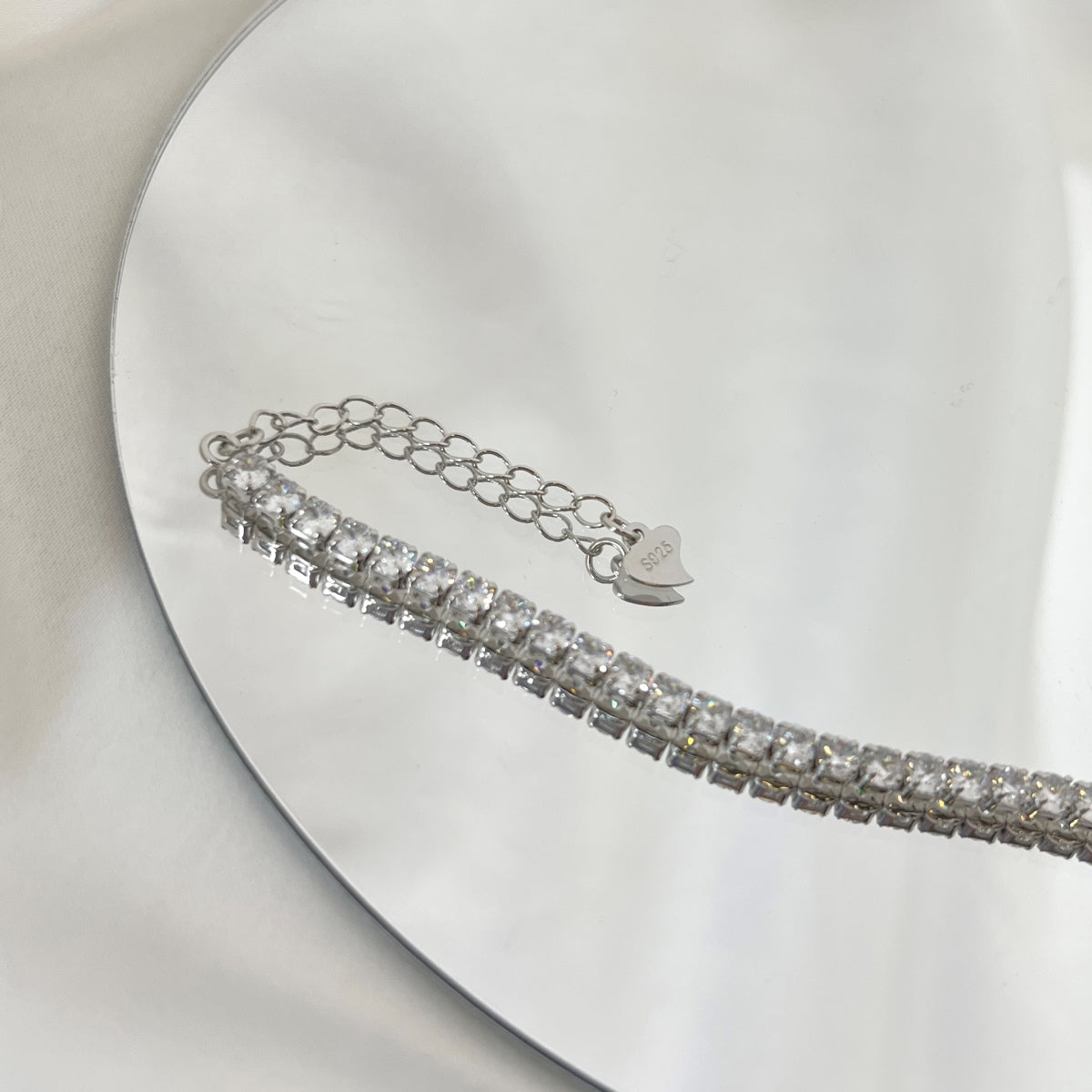 [Regalia jewelry]Sparkling Round Cut Daily Bracelet