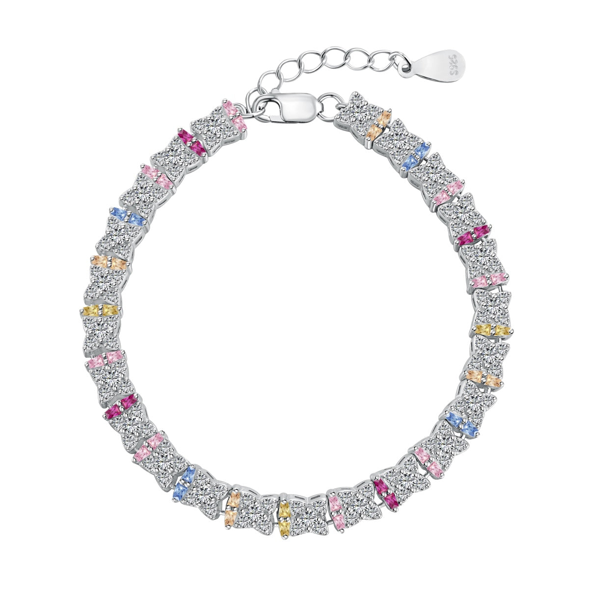 [Regalia jewelry]Unique Colorful Flower Shape Daily Bracelet