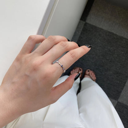 [Regalia jewelry]Unique Trapezoid Cut Daily Ring