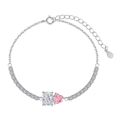 [Regalia jewelry]Dazzling Unique Multi Shape Lover Bracelet