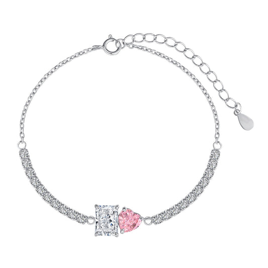 [Regalia jewelry]Dazzling Unique Multi Shape Lover Bracelet