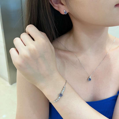 [Regalia jewelry]Luxurious Heart Of The Ocean Bracelet