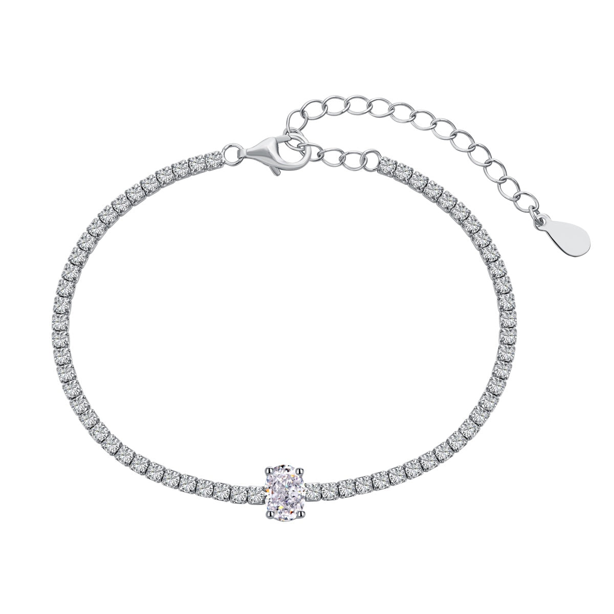 [Regalia jewelry]0.75 Carat Exquisite Oval Cut Daily Bracelet
