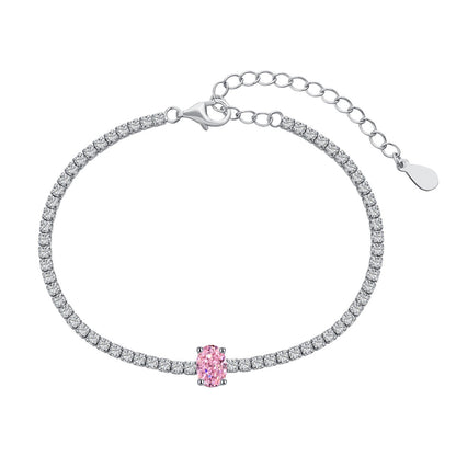 [Regalia jewelry]0.75 Carat Exquisite Oval Cut Daily Bracelet