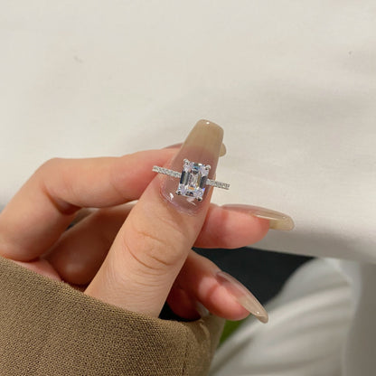 [Regalia jewelry]2.0 Carat Scintillating Ornate Radiant Cut Party Ring