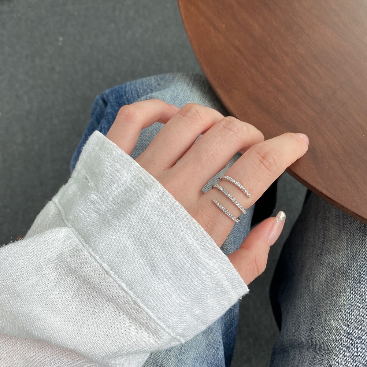 [Regalia jewelry]Unique Vibrant Entangle Daily Ring