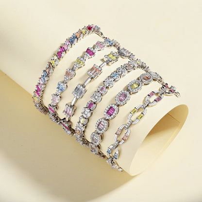 [Regalia jewelry]Radiant Water Drop Shape Daily Bracelet
