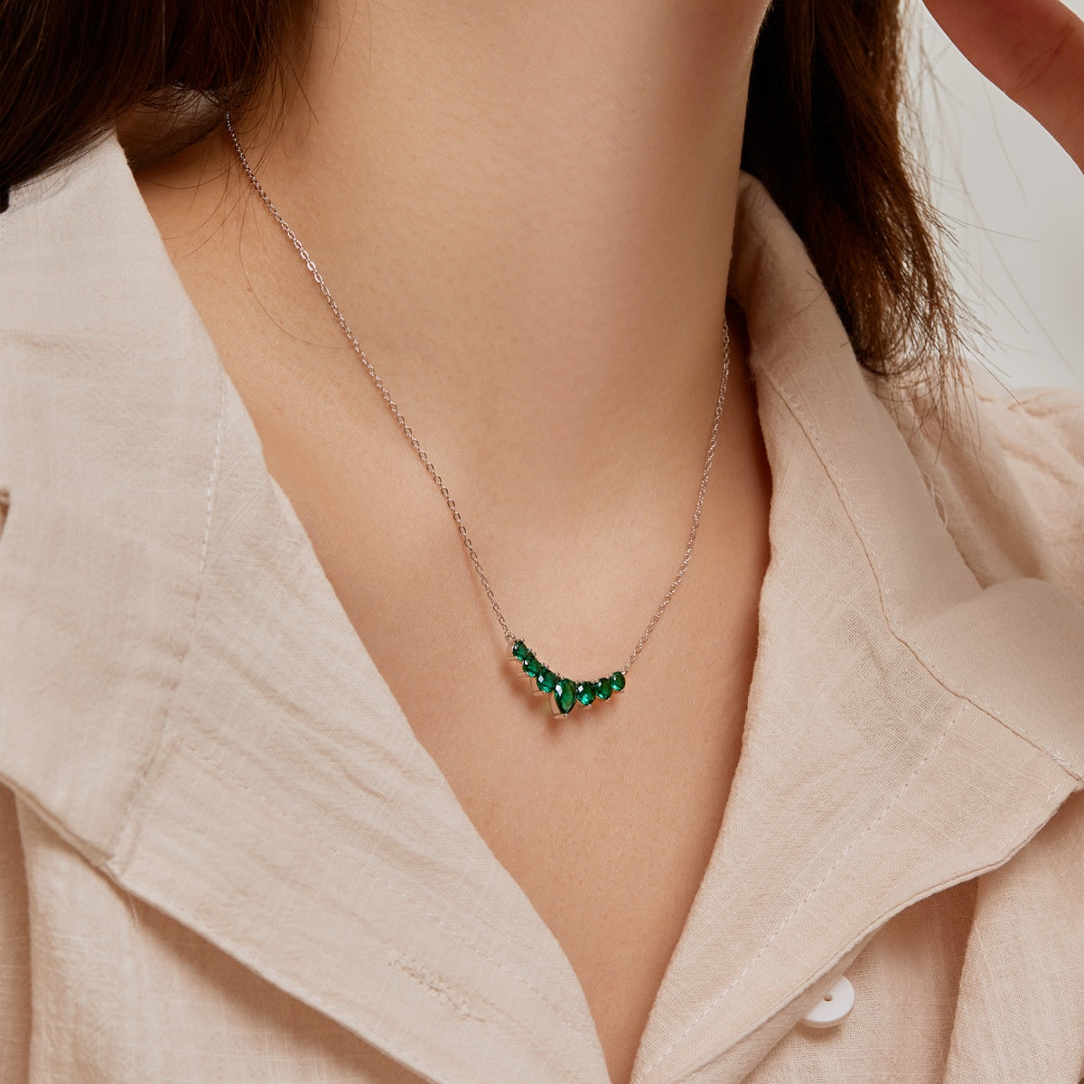 [Regalia jewelry]Dainty Colorful Heart Necklace