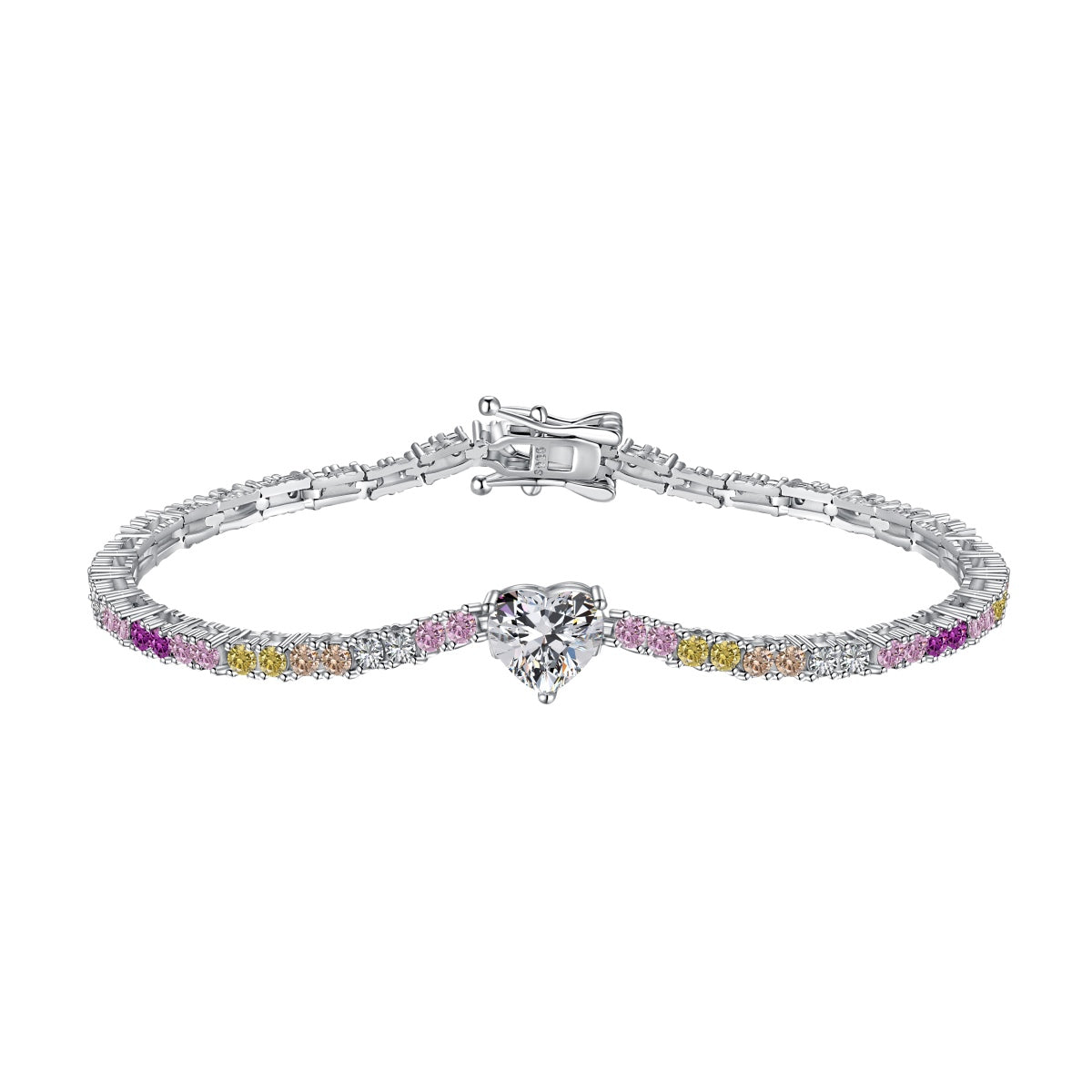 [Regalia jewelry]Delicate Romantic Heart Shape Lover Bracelet