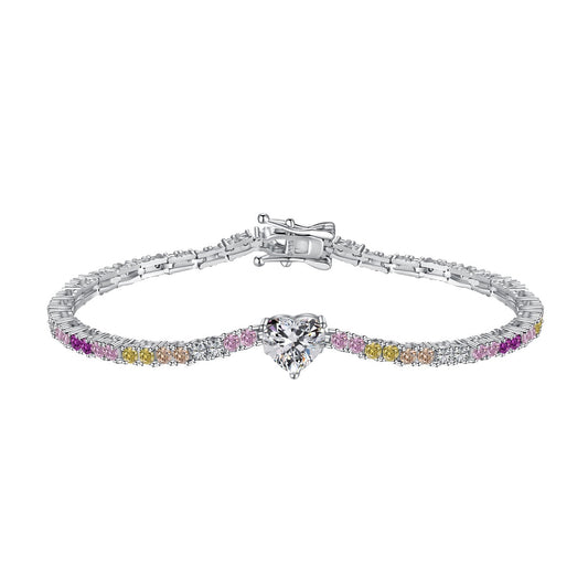 [Regalia jewelry]Delicate Romantic Heart Shape Lover Bracelet
