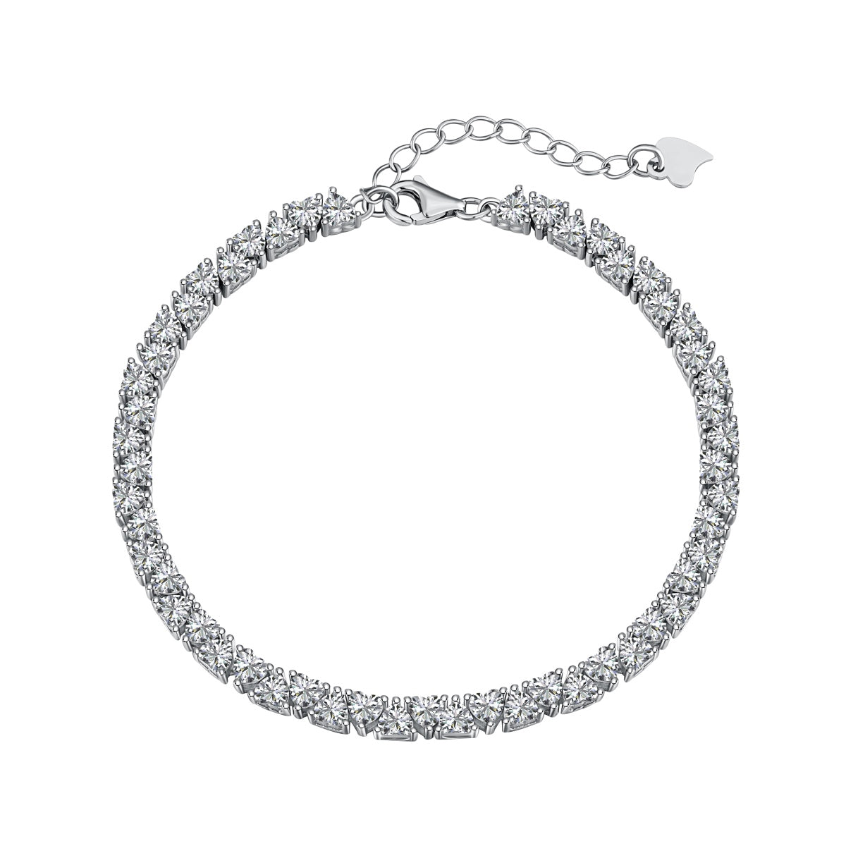 [Regalia jewelry]Dazzling Romantic Heart Shape Lover Bracelet