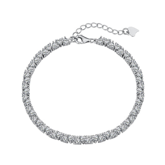 [Regalia jewelry]Dazzling Romantic Heart Shape Lover Bracelet