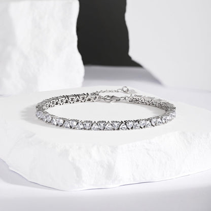 [Regalia jewelry]Dazzling Romantic Heart Shape Lover Bracelet