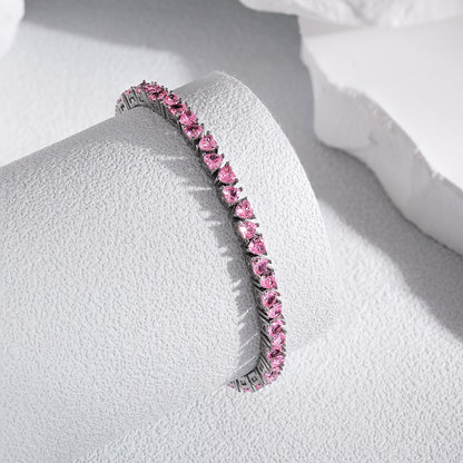 [Regalia jewelry]Dazzling Romantic Heart Shape Lover Bracelet