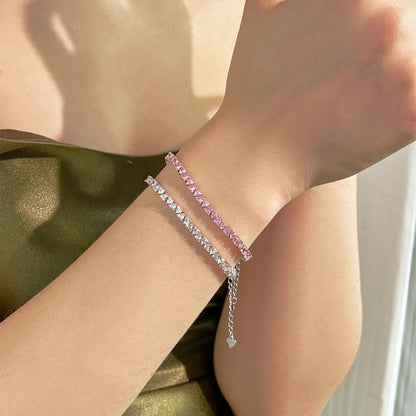 [Regalia jewelry]Dazzling Romantic Heart Shape Lover Bracelet