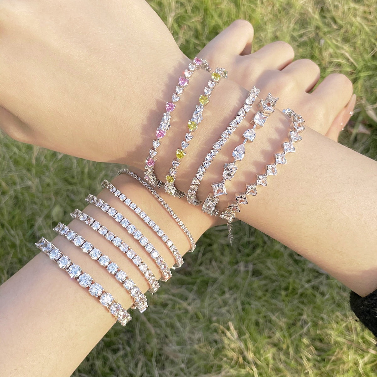 [Regalia jewelry]Unique Exquisite Multi Cut Daily Bracelet