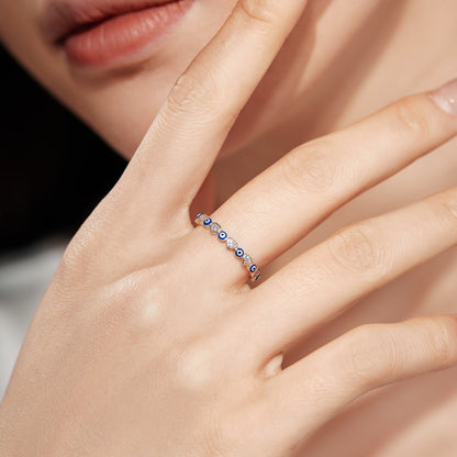 [Regalia jewelry]Radiant Colorful Round Shape Daily Ring