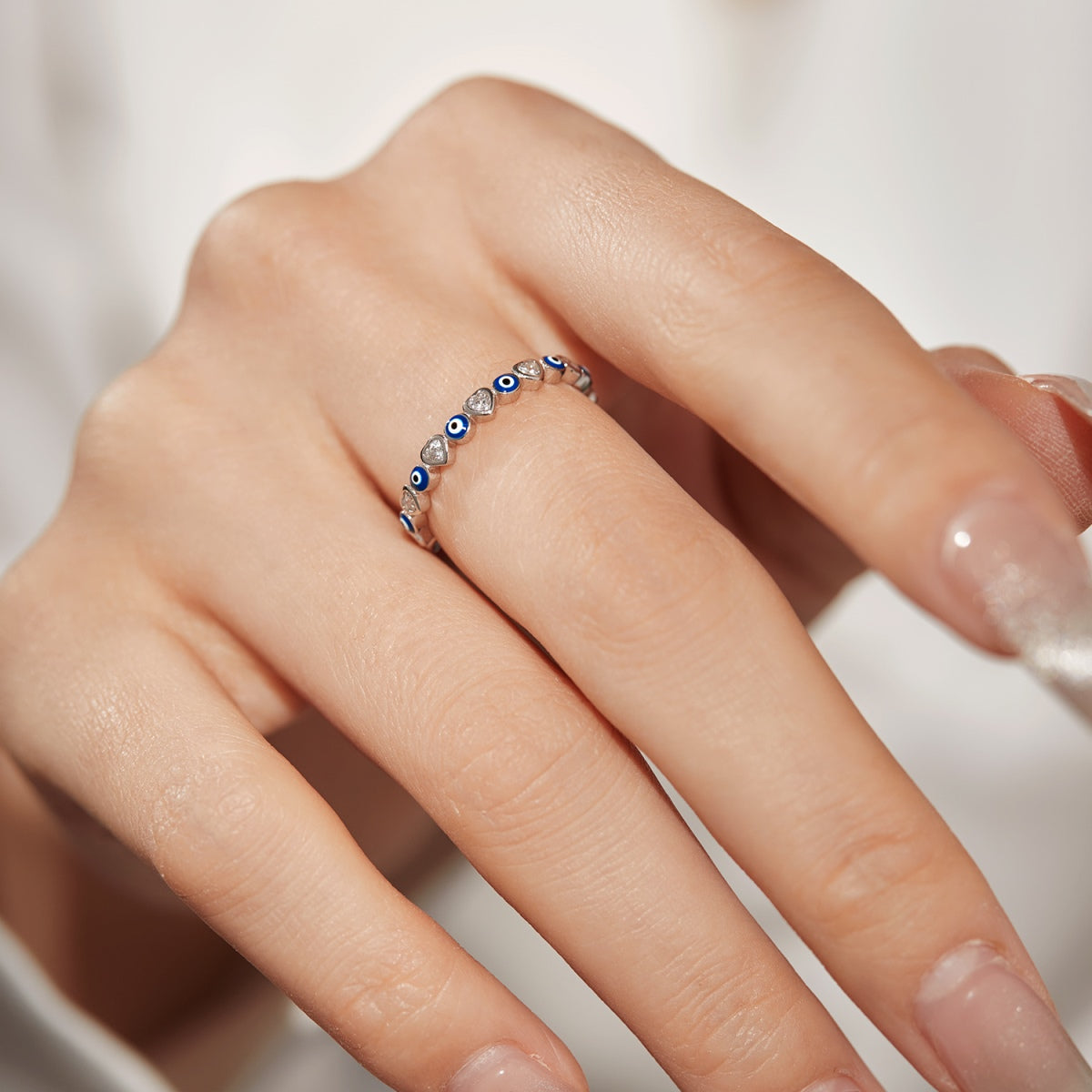 [Regalia jewelry]Radiant Colorful Round Shape Daily Ring