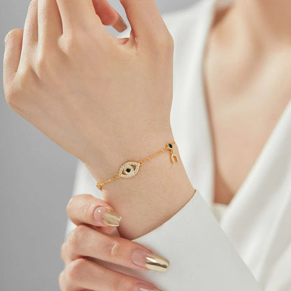 [Regalia jewelry]Dainty Eye Shape Necklace